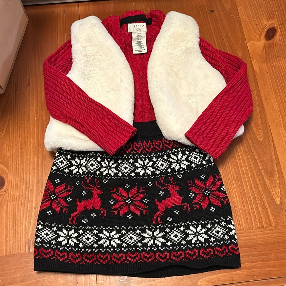 Adorable 3-piece winter/holiday outfit!